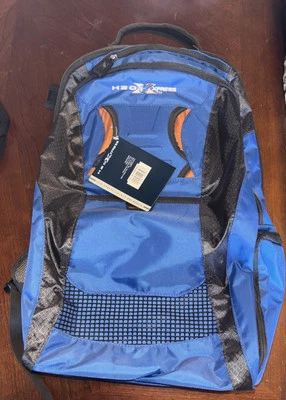 academy h2o Xxpress fishing backpack Tackle Box Blue & Black With Containers