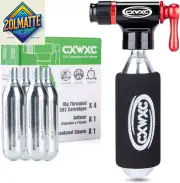 CO2 Inflator Kit with 16G/ 25G CO2 Cartridges - Presta & Schrader Valve Compatib