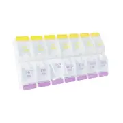 AM PM Weekly Pill Organizer 2 Times a Day,7 Day Medicine Organizer,Large Trav...