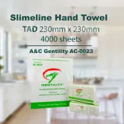 Gentility Slimline Multifold TAD Paper Hand Towels x 4000 sheets per carton