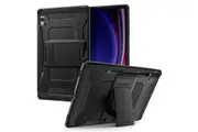 SPIGEN Galaxy Tab S10 Plus / S9 Plus 12.4 Case, Genuine Tough Armor Pro Hard Kickstand Cover for Samsung - Black