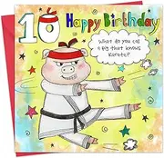 Twizler 10th Birthday Card - Funny Joke Childrens Birthday Card - Age 10 Childrens Birthday Card for Boys or Girls - Kids Happy Birthday Card Age Ten