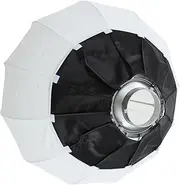 Portable Round Shape of Spherical Softbox, Foldable Softbox of Lantern Style for Mount, 360 ° All -Round Soft Light for Video Recordings, Microfilm, TV Series, Commercial Photography, Nylon + (65cm)