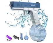 Electric Water Gun Toy Large Capacity Automatic Water Gun Toy for Kids Summer Outdoor Activity ,Christmas Gifts (Blue)