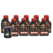 9L Motul 8100 X-CLEAN EFE 5W30 Wix Filter Motor Oil Change Kit API SN (for: Honda)