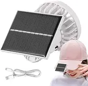 Portable Clip on Fan - Clip Pram Fan | Cooling Table | Clip - Rechargeable Solar Powered Clip on - Solar Operated Personal Cooling Device Rechargeable Camping Accessories for Outdoor, Str