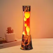 16 Inch(40cm) Lava Lamp, Volcano Shape Motion Lamp, Yellow Wax in Orange Liquid