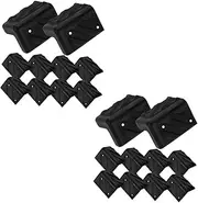 BAZEITFLOW 20pcs Speaker Corner Guard Plastic Right Angle Corner Protectors Safety Edge Protectors for Audio Equipment