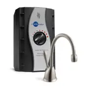InSinkErator Hot Water Dispensers 6.75"H 2/3-Gal Tank W/ Faucet Satin Nickel