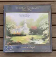 *NEW Sealed" Vtg. HOMETOWN CHAPEL Thomas Kinkade 500 OVERSIZED pc. Jigsaw Puzzle