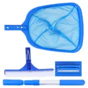 Swimming Pool Cleaning Set Leaf Skimmer Net Cleaner Rake with Pole Scoop