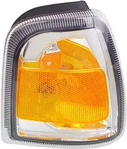 DAT AUTO PARTS Front Right Passenger Side Signal Corner Light/Parking Lamp Assembly Incandescent Replacement For 2006-2011 Ford Ranger Pickup Amber & Chrome FO2531171 6L5Z15A201AA