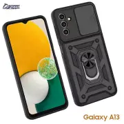 Slide Camera Cover Ring Kickstand Armor Case For Galaxy A04s A13 A14 A34 A54 5G