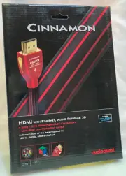 Audioquest Cinnamon 3m/10’ HDMI High Speed with Ethernet Cable Audio Return 3D