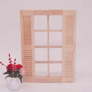 AirAds Dollhouse DIY 1:12 scale Miniature Window Frame Unfinished Wood