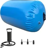 Tadill Air Roller Gymnastics Roller Barrel Matte Inflatable Tumbling Roller for Back Hand Jumping for Home Gym Practice Children Adults