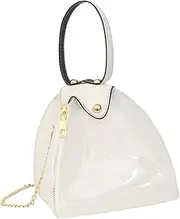 [Holibanna] Triangle Bag Transparent Storage Bag for Girls Compact and Stylish Clutch for Beach Party Shopping
