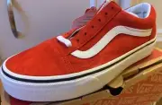 New Vans Old Skool Racing Red SUEDE Snake Womens 6.5 VN003Z6I3N Rare