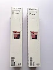 IKEA ISTAD Resealable 50 Storage Freezer Bags stripe red/brown 3 qt New