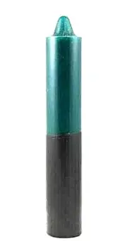 SPELL & RITUAL GREEN/BLACK VERDE/NEGRO CANDLES 9" X 1.5" (WICCA, & MAGICK)