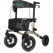 ELENKER All-Terrain Folding Rollator Walker - Champagne gold