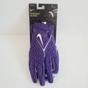 Nike Superbad 6.0 Football Gloves NCAA TCU DX5299-503 Size 3XL Purple