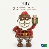 在飛比找博客來優惠-JIGZLE ® 3D-木拼圖-彩色聖誕老人