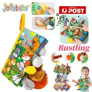 JOLLYBABY Baby Learning Cloth Book Sound Sensory Toddler Early Educational Toys