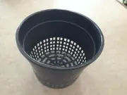 Lot of 5 Hydrofarm Round 5" Net Cup black HG5NETCUP nettie pot mesh