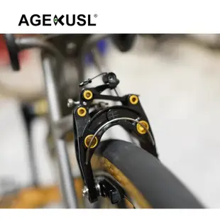 Agekusl 自行車 C 型卡鉗剎車 Union Jack 前後 1 對 C 剎車適用於 Brompton 3Sixt