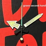 Green Lume Watch Hands with Silver Trim for NH35A SRP777 SKX007 C3 Second Hand G