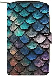 [LQWOK] Wallet, Magical Dragon Pattern Printed Wallet,travel Wallet,durable Wallet,portable Wallet,universal Wallet,leather Wallet, Magical Dragon Pattern, 19.7x11x3.5cm, Modern, Magical Dragon Pattern,