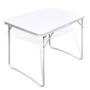 Foldable Camping Table Metal Frame Portable Outdoor Picnic 80x60cm Lightweight