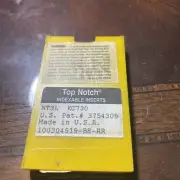 10 NEW KENNAMETAL NT 3L (NTP) TOP NOTCH THREADING CARBIDE INSERTS GR KC730 (I39)