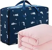 Storage Bags for Comforters - Sheet Containers,Foldable Storage Bag with Zipper for Space-Saving Organization for Clothes Bedding Sheets Comforters