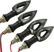 Motorcycle Indicators Flowing Turn Signal Lights 12 LED Amber Heart Shape Turn Signals Turn Signal Lights Indicator Blinkers