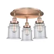 Innovations Lighting 916-3C-11-18 Canton Flush Canton 3 Light - Copper