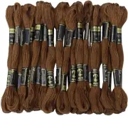 Anchor Stranded Cotton Thread for Cross Stitch/ Embroidery Color - Brown 359