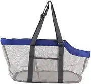 PERSELOSO 1Pc Breathable Mesh Pet Carrier Bag for Dogs Cats Portable Puppy Travel Handbag with Shoulder Strap for Sightseeing Camping Travel Holds Pets Up