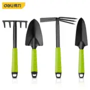 Deli Gardening Tool Sets Shovel Hoe Harrow 1/3/4 Pcs with PP Coated