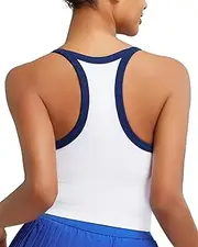 [RUNNING GIRL] Sports Bras for Women High Support Longline Sports Bra High Impact Workout Tank Tops Yoga Bra with Built in Bras