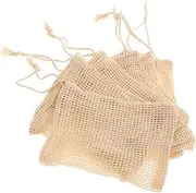 Healeved 6 Pack Soap Storage Bag Drawstring Soap Saver Holder Easy to Hang Quick Dry