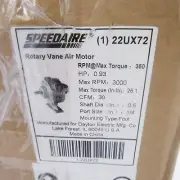 Speedaire 22UX72 Rotary Vane Air Motor,0.93 HP,30 CFM,3000 RPM, 1/2" Shaft Dia