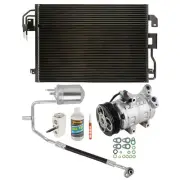 For Ford Escape & Mazda Tribute AC Compressor Kit w/ A/C Condenser & Hoses TCP (for: Mazda)