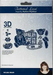 TATTERED LACE Cutting Die - WILMA BEAR - Baby