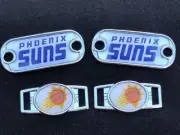 2 ~ Phoenix Suns NBA Paracord Charms Oval or Mini Dog Tag shoelace charms