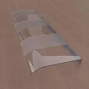GUAWJRZDP Awning Door, Awning Polycarbonate, Door Awnings Exterior, Window Awning Outdoor, Patio Awnings for Shade and Rain, Easy Up Canopy, Front Door Canopy(Semi-Frosted,40x80cm)