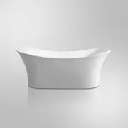 Indulgence Acrylic Freestanding Bath, White Gloss 1800mm