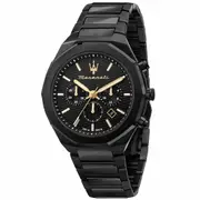 Maserati Stile Black Chronograph Watch