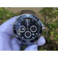 在飛比找蝦皮購物優惠-浪琴 LONGINES 型號L38834569 三眼計時 深